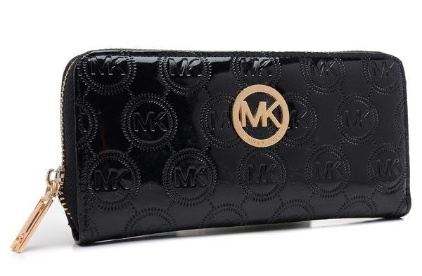 michael kors jet set monogram continental lommebok svart Nettbutikk 3tq0m